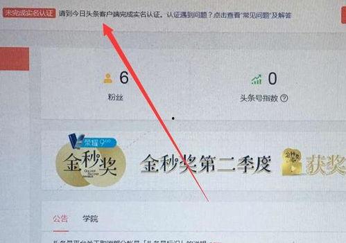 正常的头条号认证流程,开启自媒体新篇章